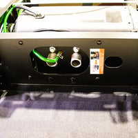 Bottom view with exhaust outlet