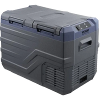 12V portable cooler closed view