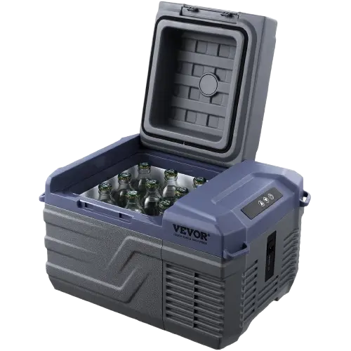 Portable Freezer Opened