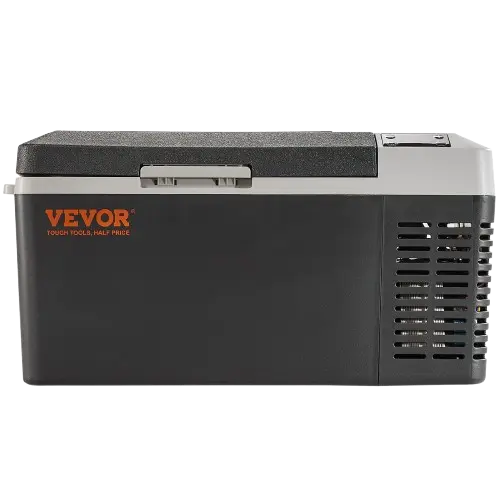 12v mini fridge for car closed view