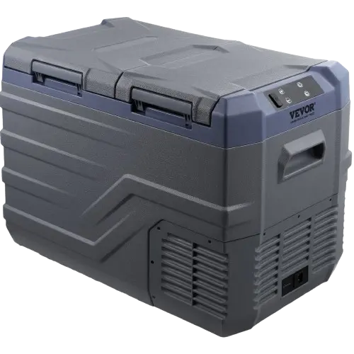 12V portable cooler closed view