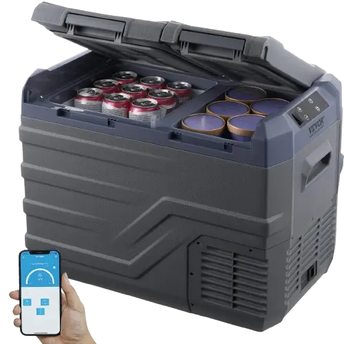12V Portable cooler with bluetooth