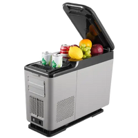 12v portable refrigerator opened view