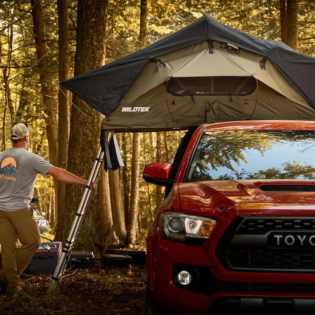Front view of the 2 Person Soft Shell Roof Tent