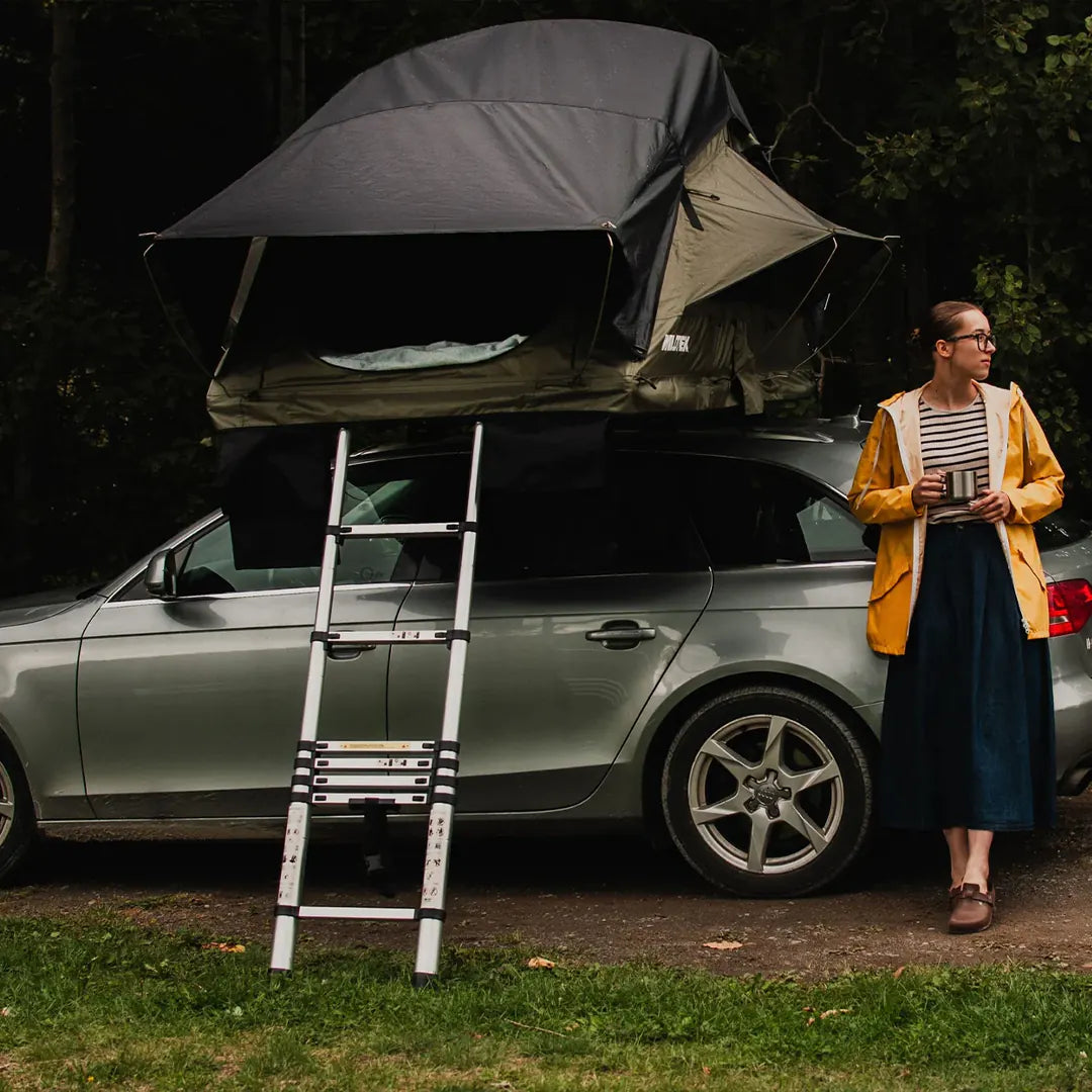 In the forest with a coffee