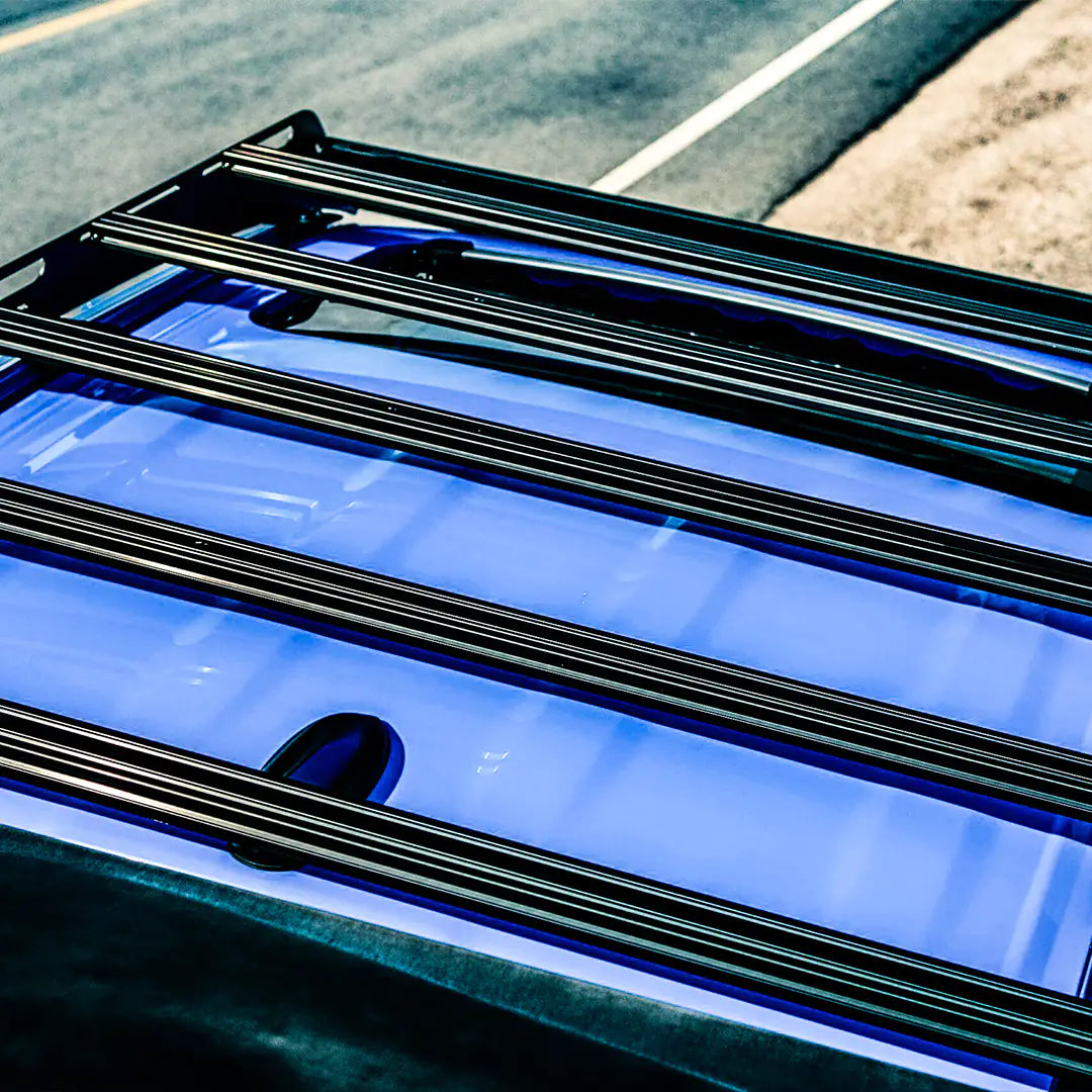 Top view of the 5 crossbars