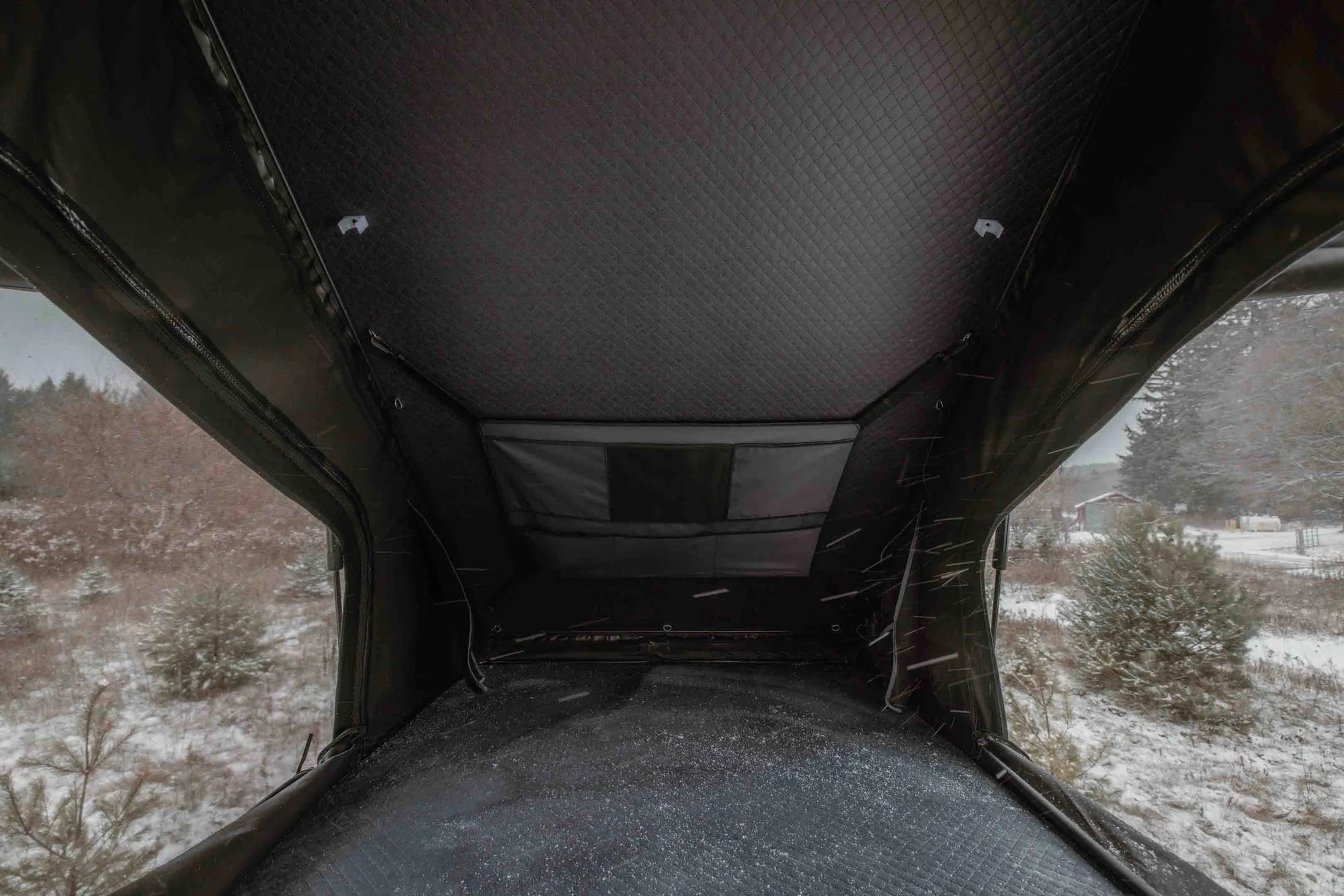 Inside view with storage