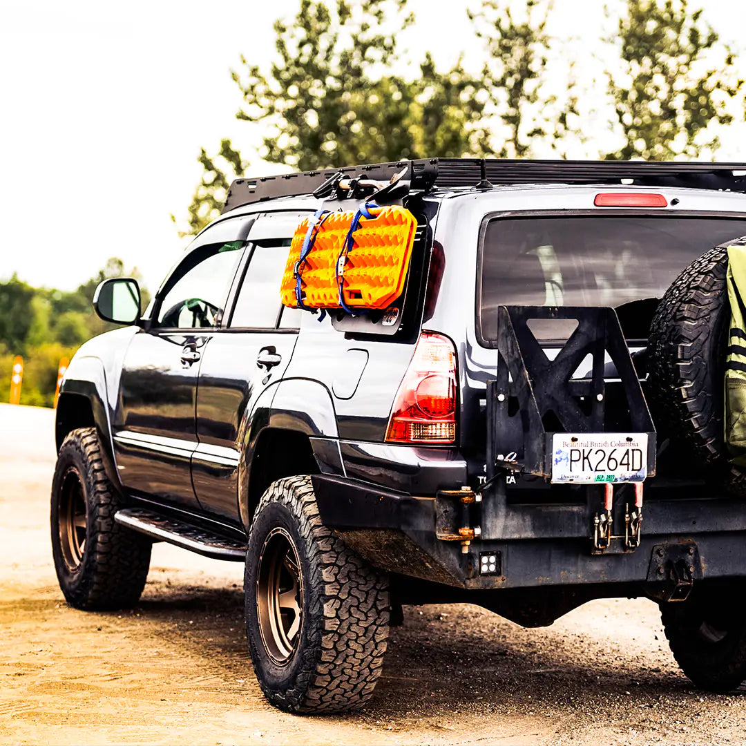 Rear View on the side there are tractions boards