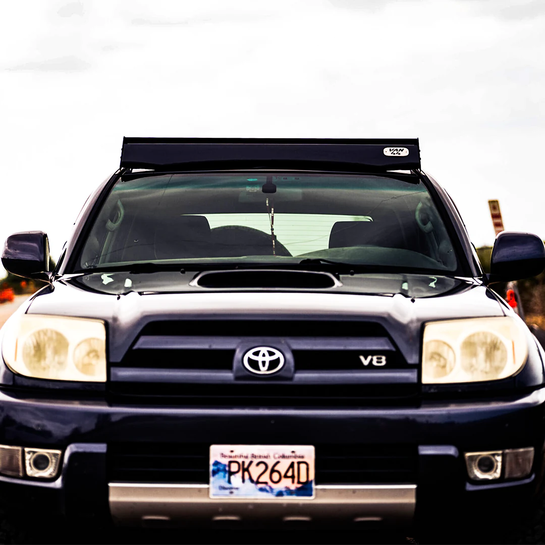Front view of the Toyota 4Runner Roof Rack with cloudy background