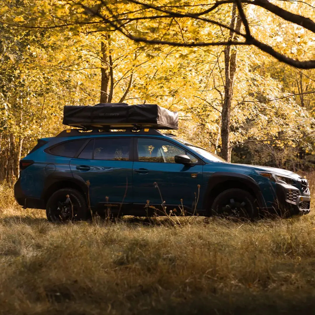 Closed view of the 5-Person Soft Shell Roof Tent