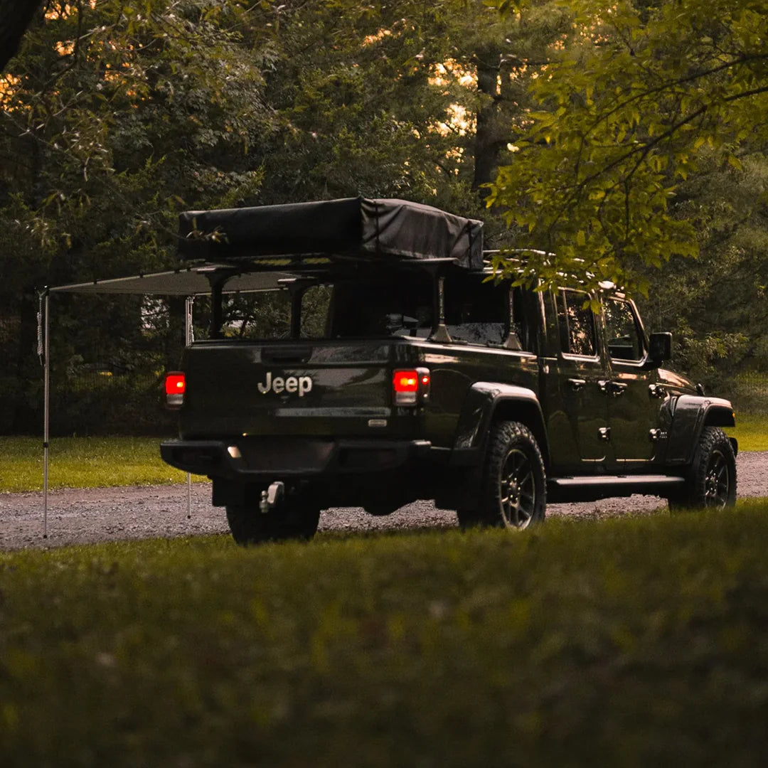 Rear view with awning