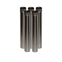 5x Kit Stainless Double Wall Flue Pipe