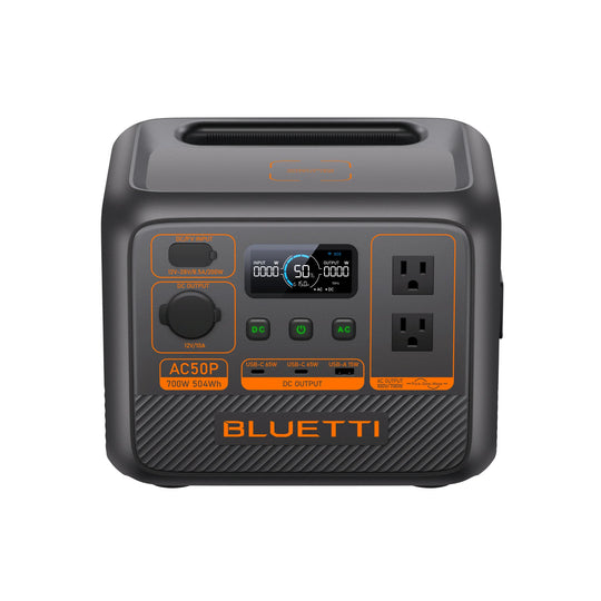 Top view of the portable battery pack for camping, lithium battery supply