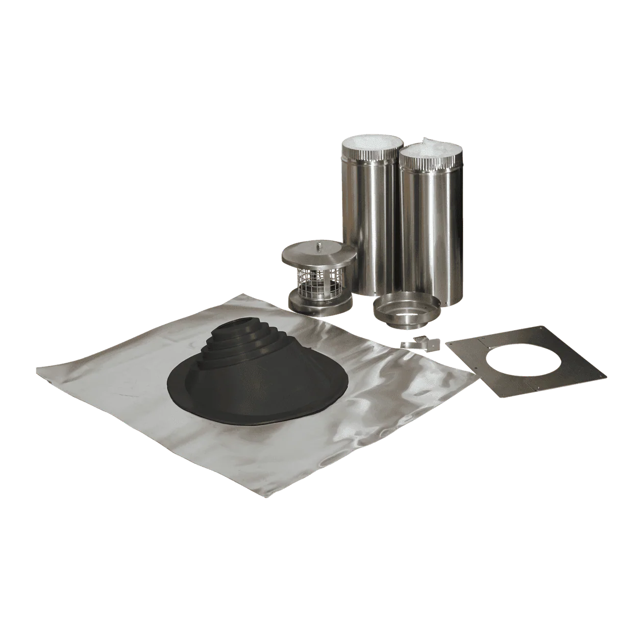 Shingled Roof Exit Kit 2 Pipes