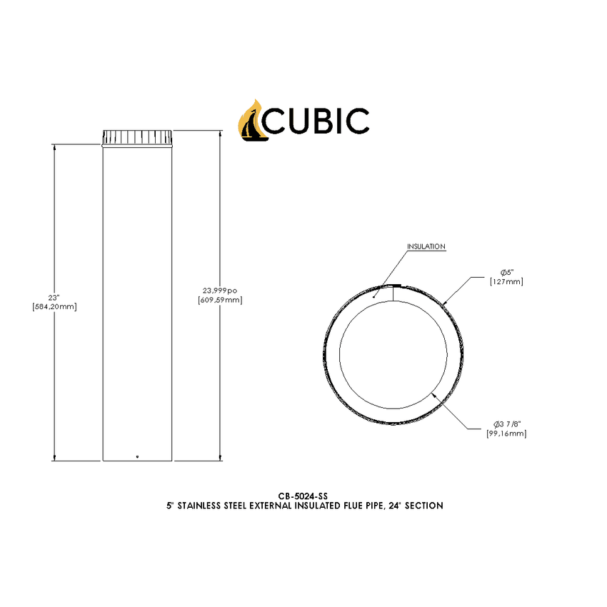 Stainless Insulated Pipe Drawing details