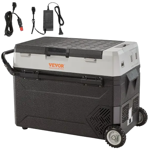 Cooler that rolls on sand with connectors