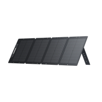 Front view of the solar panels