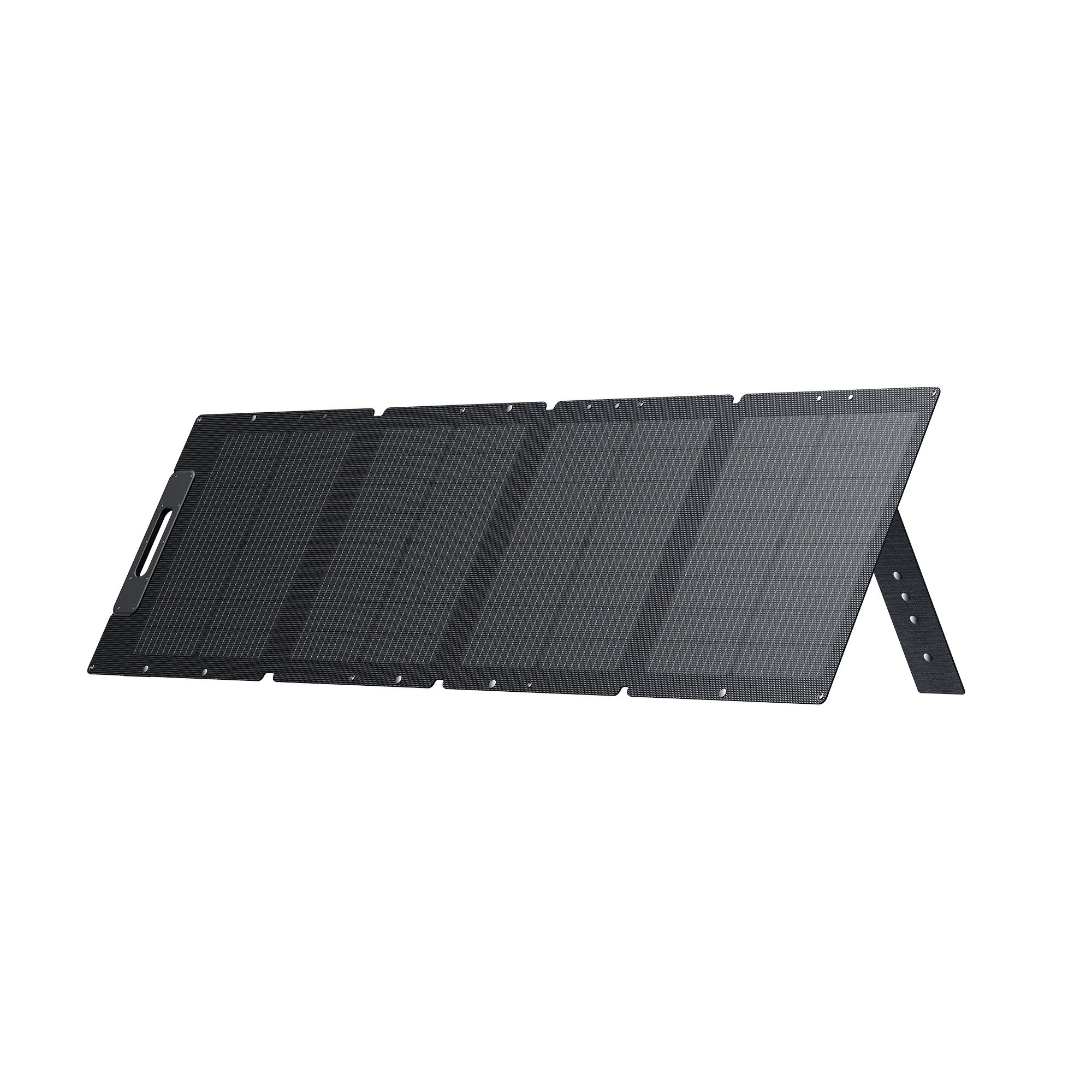 Front view of the solar panels