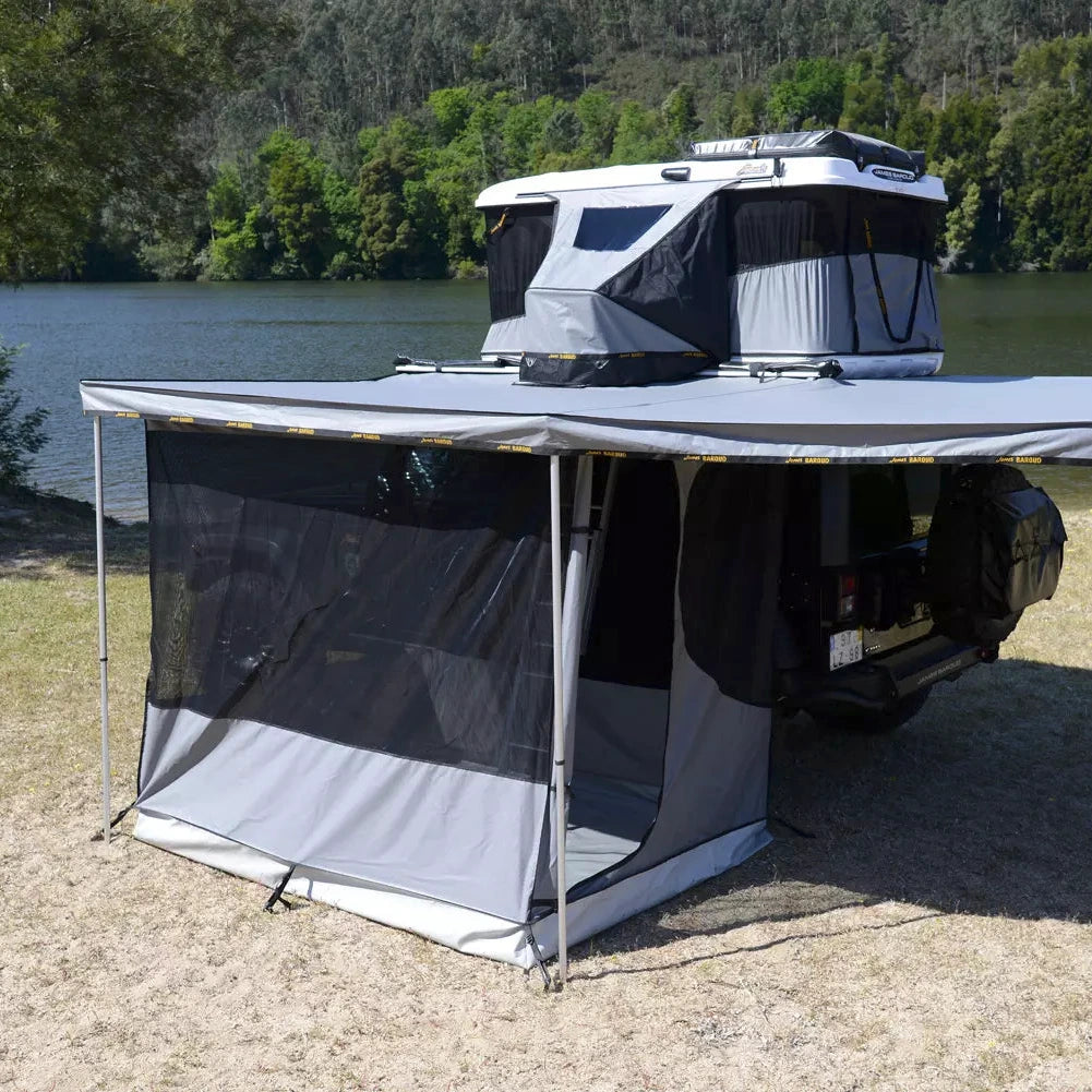 Large view on the side of a river