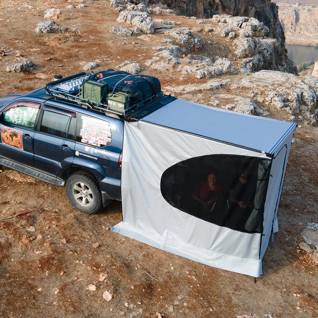 Top view of the annex walls for rear Awning