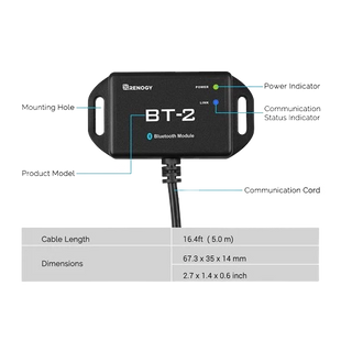 Kit Contrôleur de Charge Solaire Bluetooth<br>BT-2