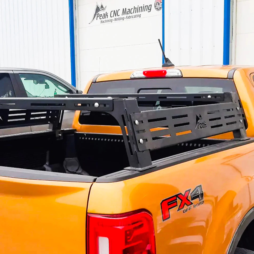 Detailed view of the Low-Profile Universal Truck Bed Rack