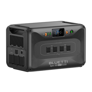 Side view of the Lithium Portable Battery Generator Bluetti Apex300