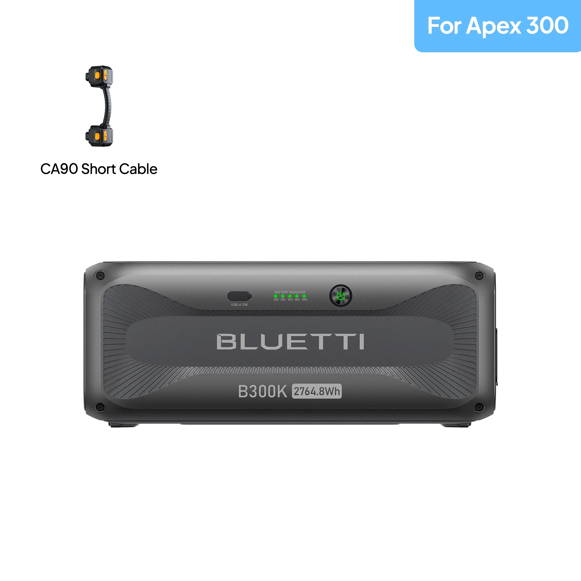 Front view with cable plug for Apex300