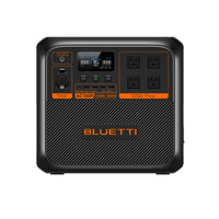 Front view of the lithium portable power station for camping