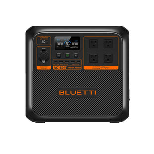 Front view of the lithium portable power station for camping