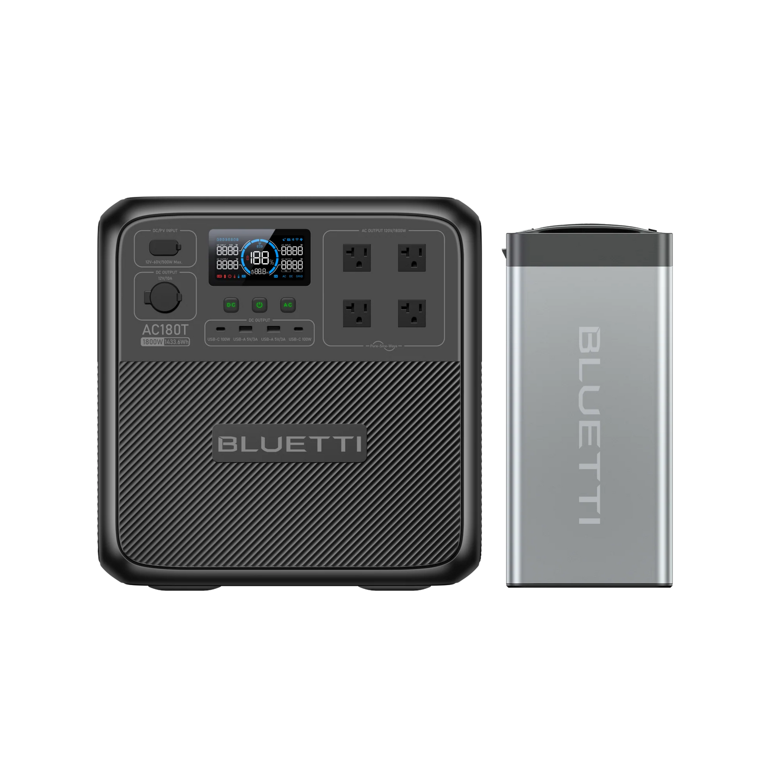 Bluetti AC180T 1800W Power Station with B70 Portable Electric Supply