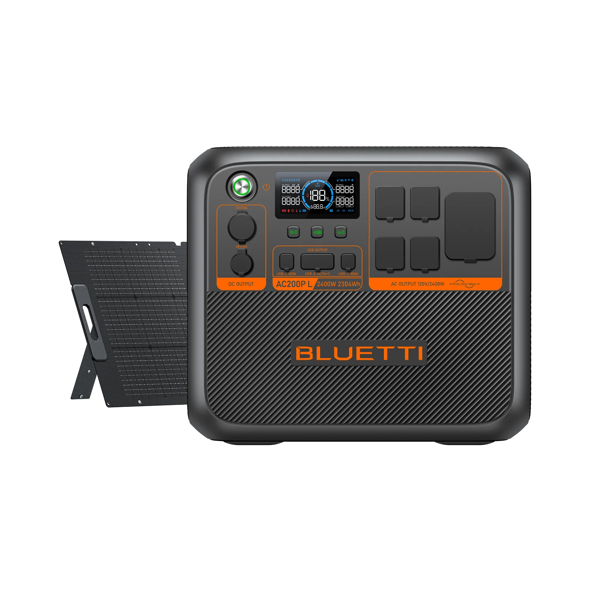 View with little solar panel