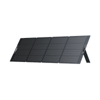 Front view of the Monocristallin & portable solar panel for road trip, camping or roof top tent