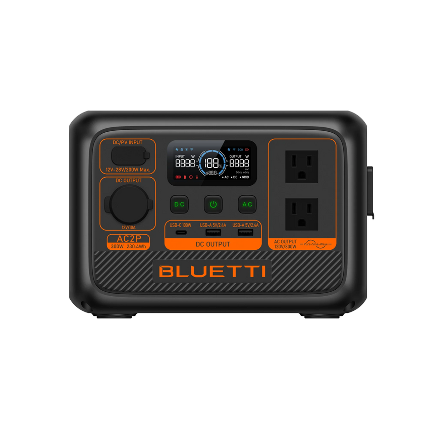 Front view of the Power Bank with AC Outlet