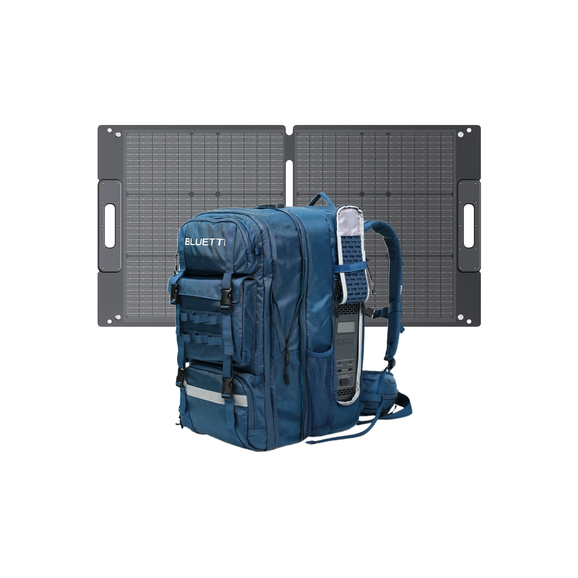 View with a 100W solar panel