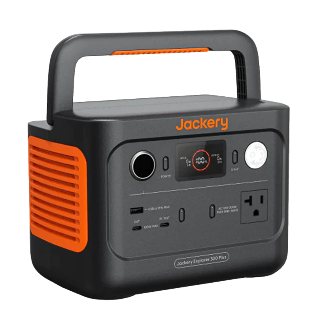 Power Bank with AC Outlet 300W with side view