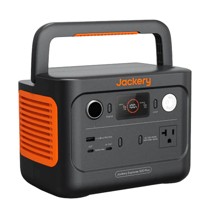 Power Bank with AC Outlet 300W with side view