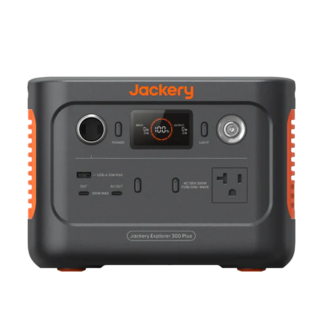 Front view of the Jackery E300 Plus