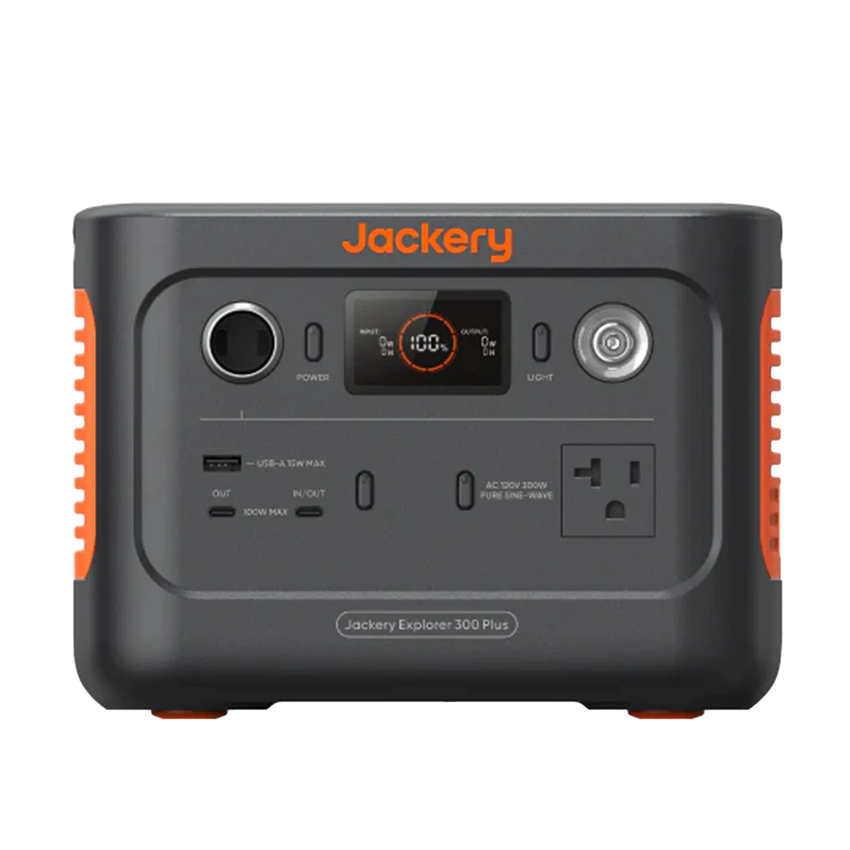 Front view of the Jackery E300 Plus