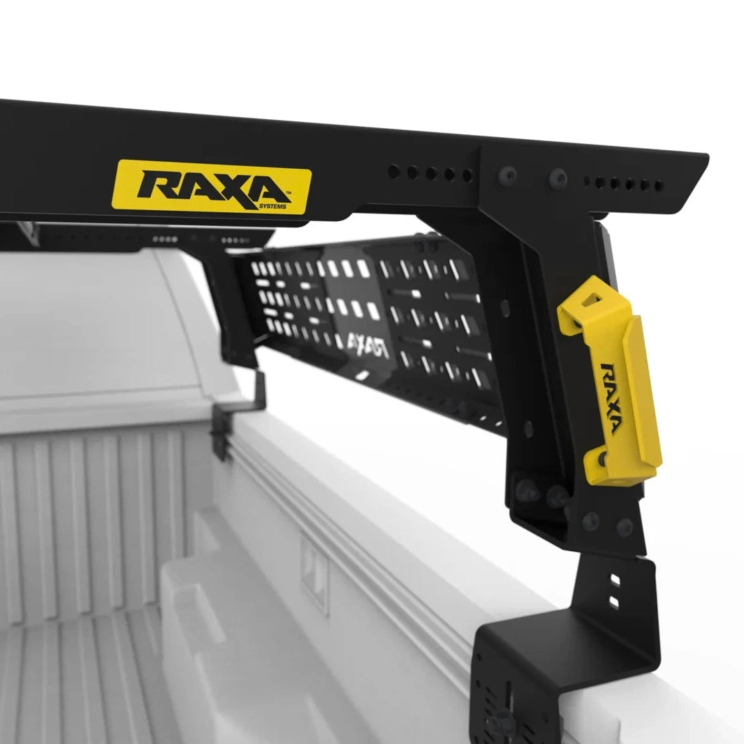 Rear view with RAXA systems logo