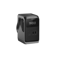 Side view of the power bank for backpacking and roof top tent usb lights