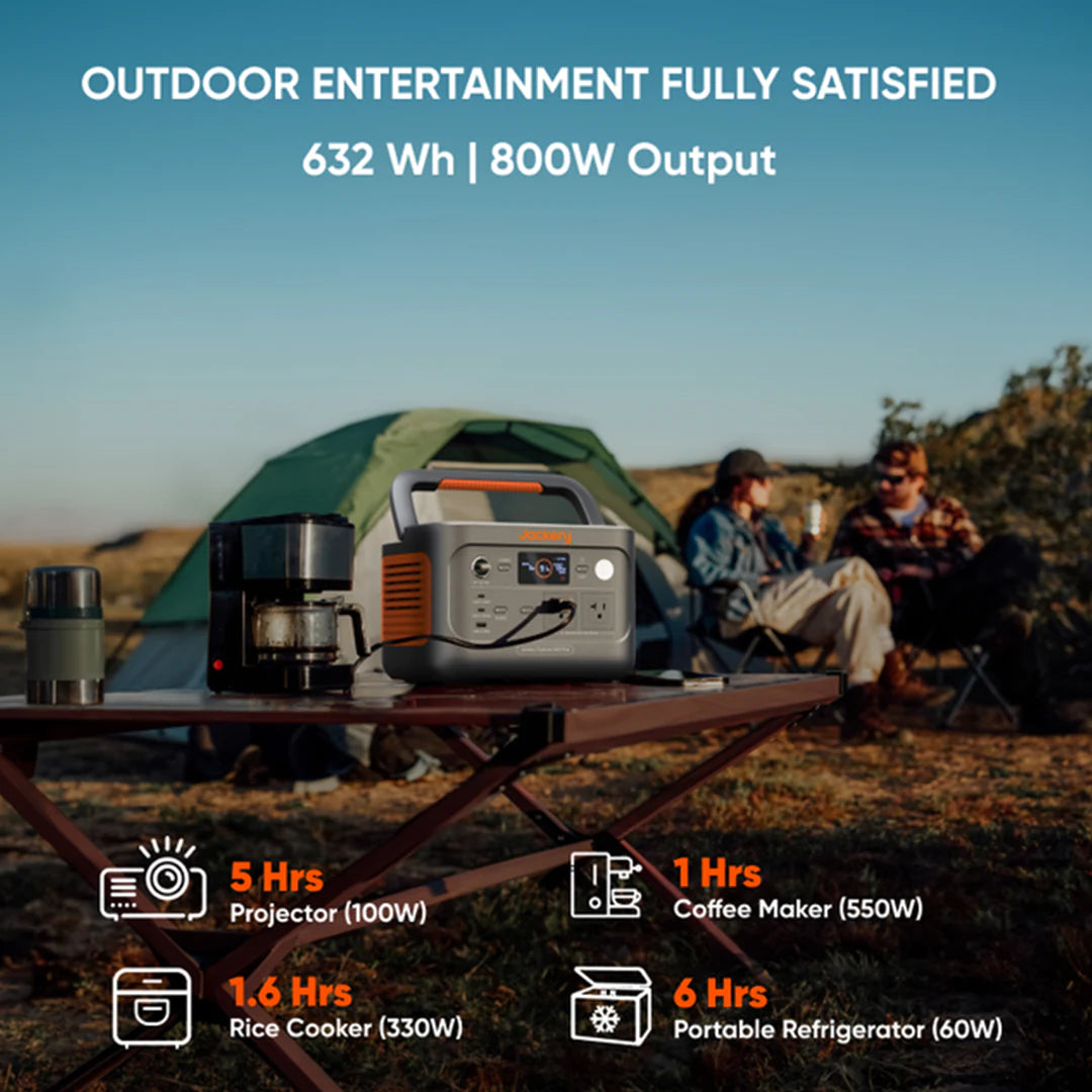 Outdoor entertainment, camping activities coffee maker and portable refrigerator