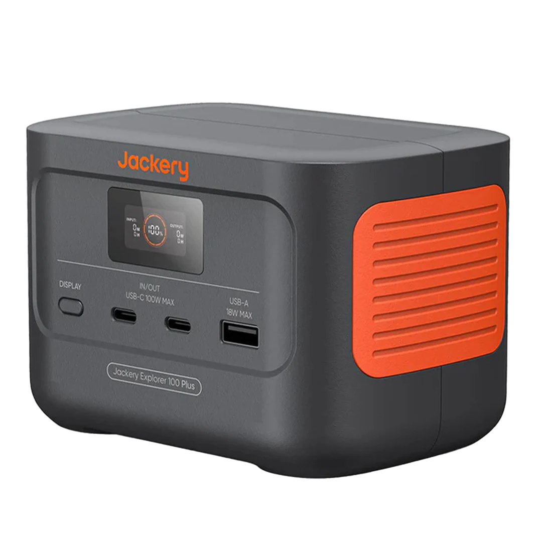 Side view of the Portable Battery Power Bank for camping