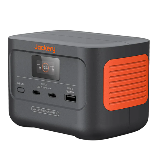 Side view of the Portable Battery Power Bank for camping