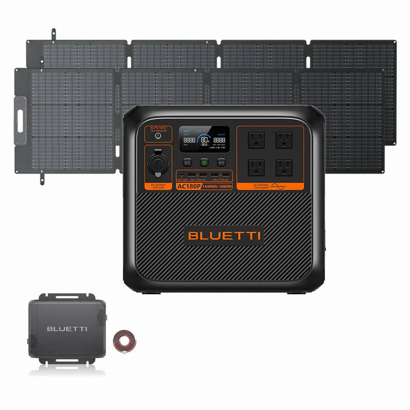 Best camping portable solar power generator kit 1800W