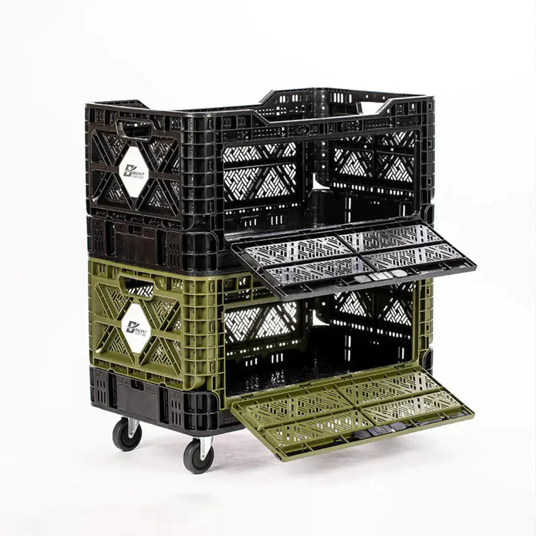 Wheels on storage box
