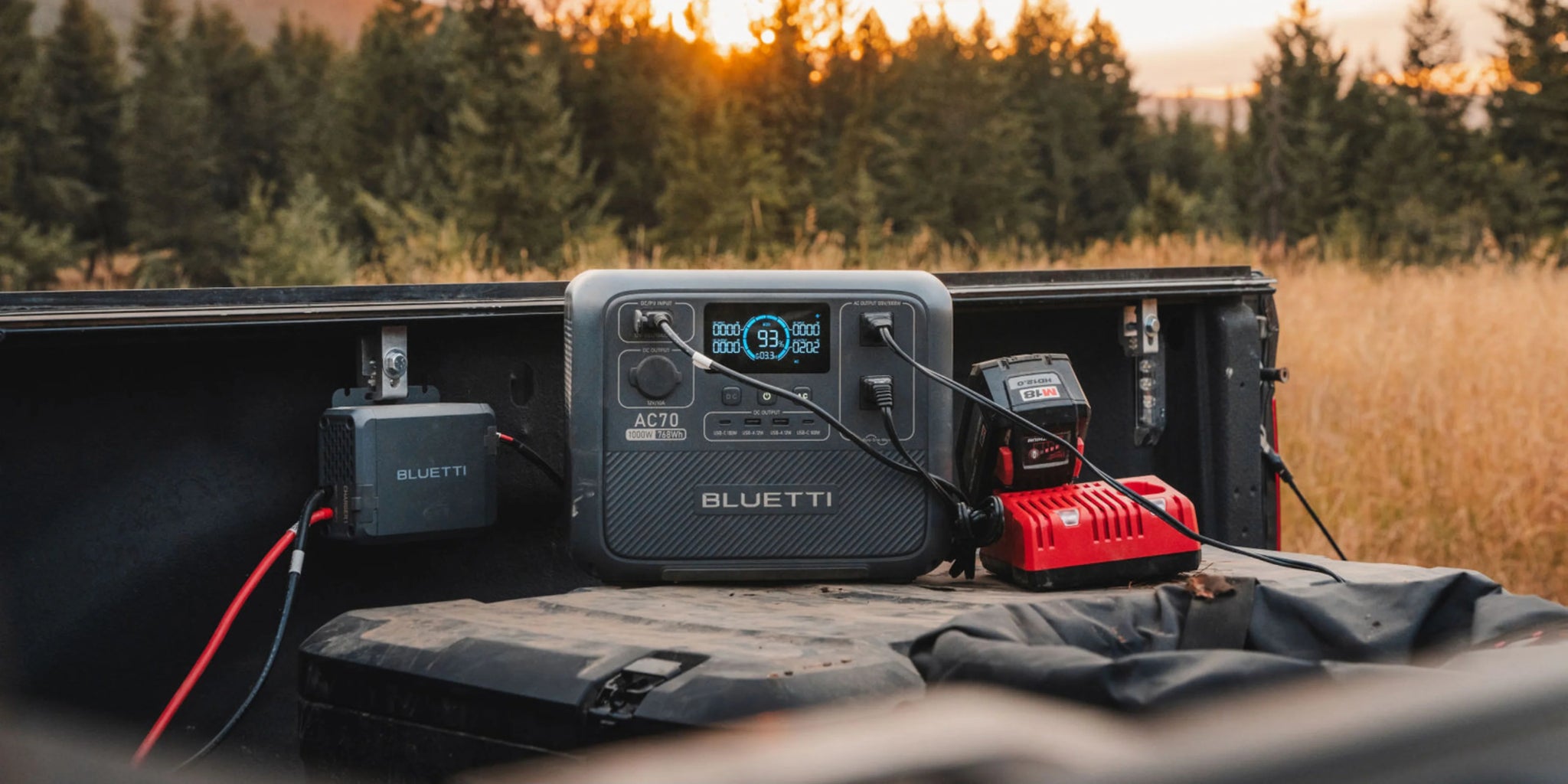 Outdoor view of the DC DC charger