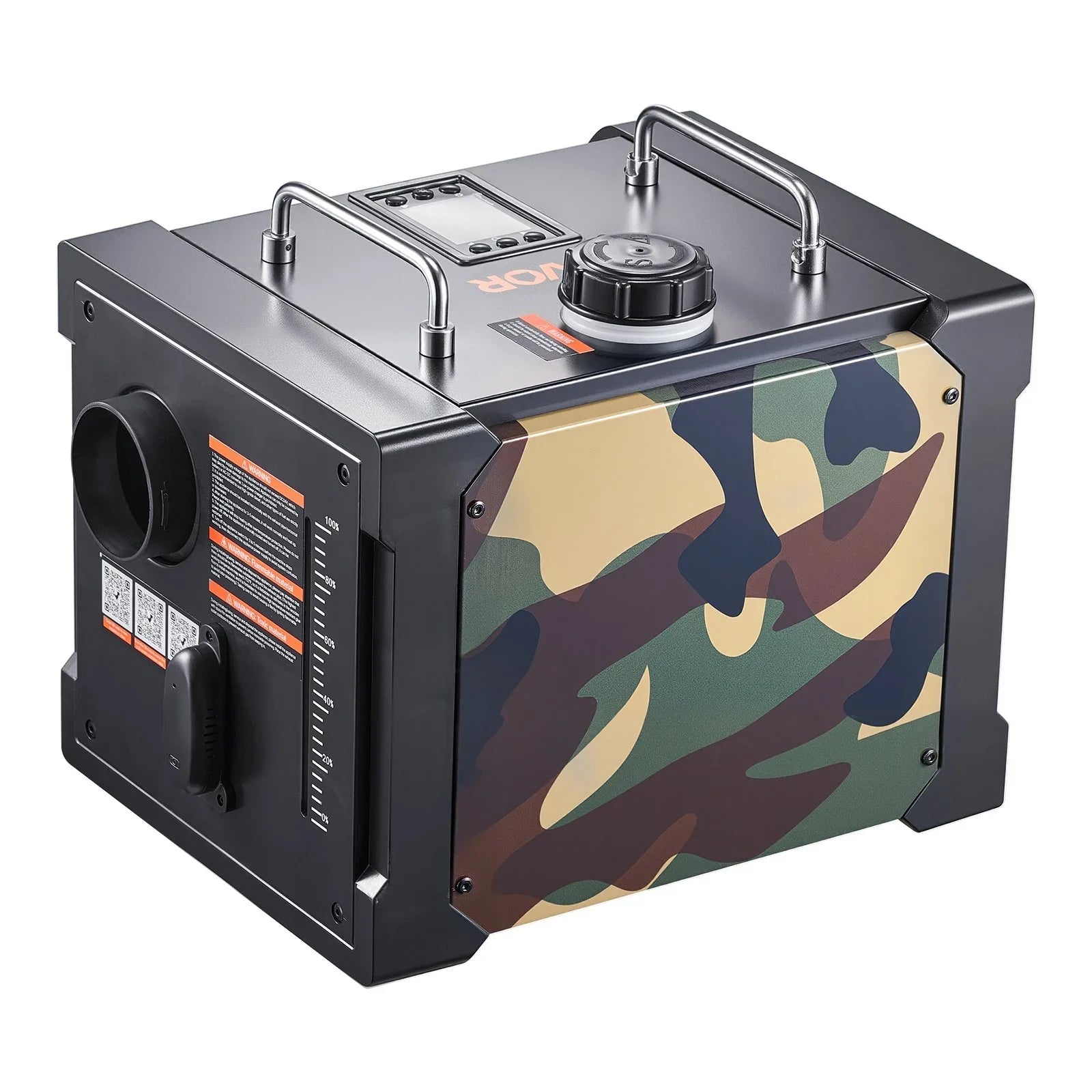 Camo color of the heater for hunters