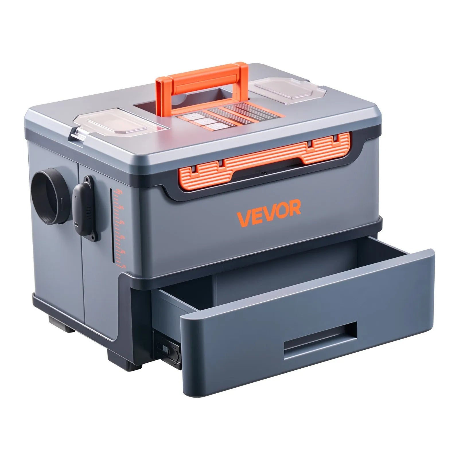 Portable Diesel Heater for Garage or Shed, with storage