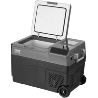Cooler Box with wheels opened